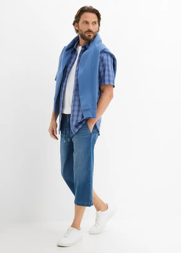 Jean 3/4 l&eacute;ger et extensible, regular, bonprix