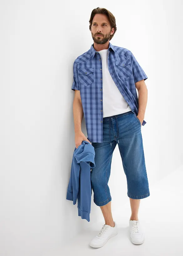 Jean 3/4 l&eacute;ger et extensible, regular, bonprix