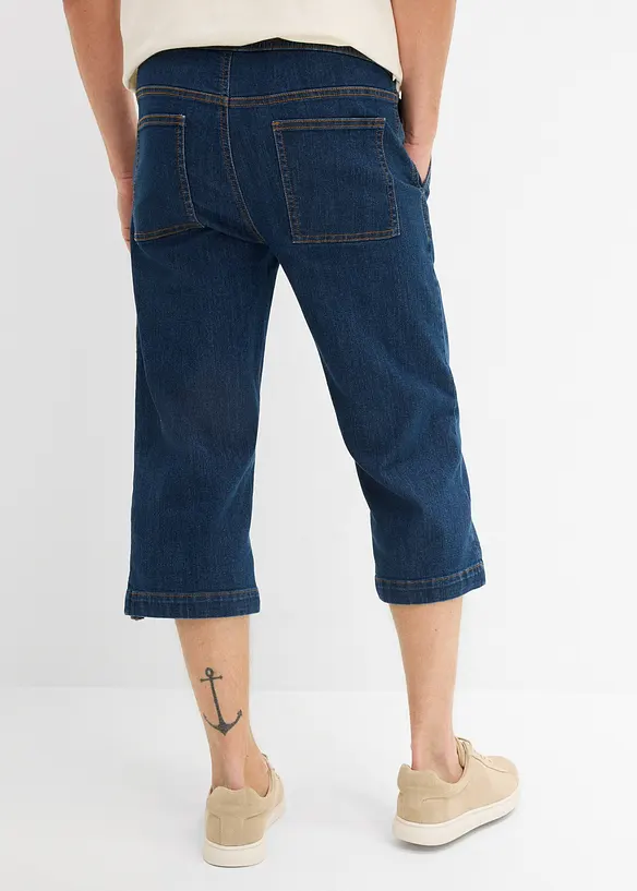 Jean 3/4 l&eacute;ger et extensible, regular, bonprix