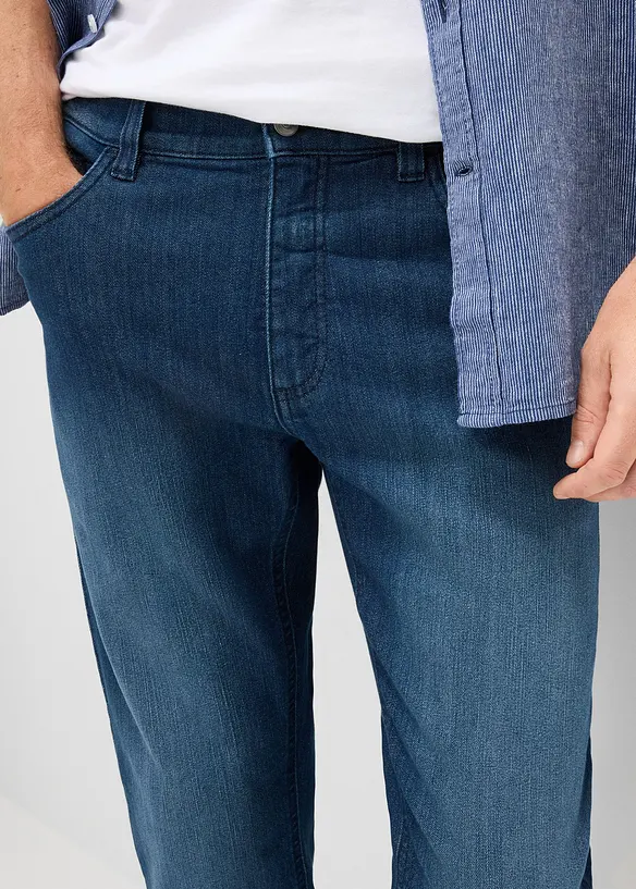 Leichte 3/4-Jeans mit Dehnbund, Regular Fit, bonprix