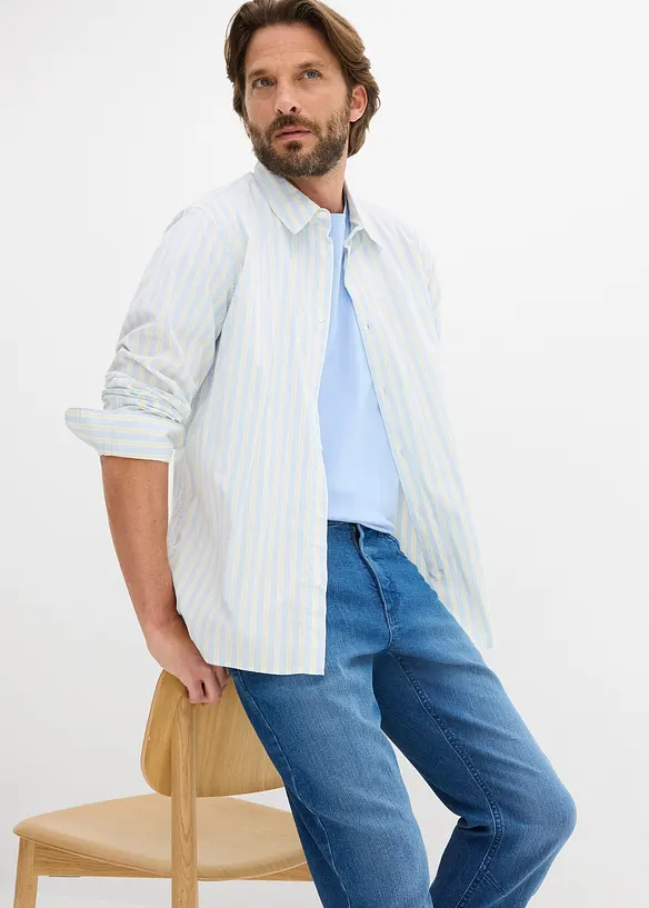 Jean 3/4 l&eacute;ger &agrave; taille &eacute;lastiqu&eacute;e, regular, bonprix