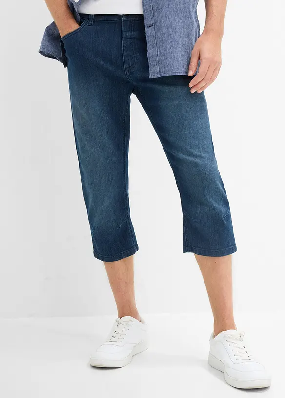Leichte 3/4-Jeans mit Dehnbund, Regular Fit, bonprix