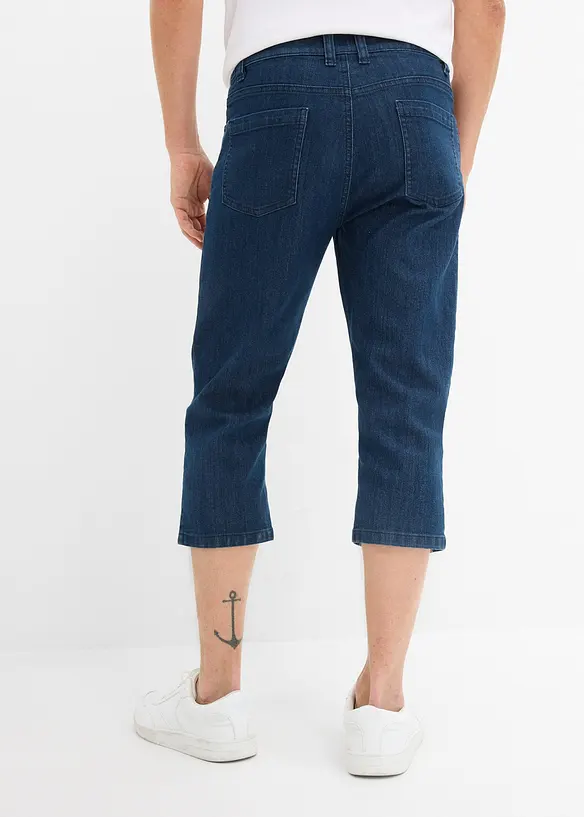 Leichte 3/4-Jeans mit Dehnbund, Regular Fit, bonprix