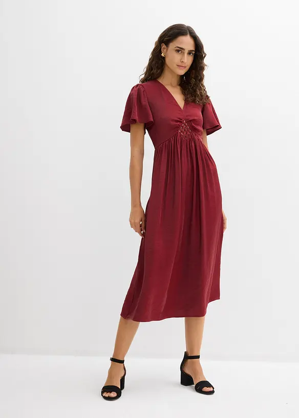 Midikleid aus schimmerndem Satin, bonprix