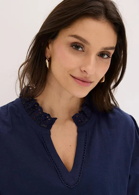 Langarmshirt aus reiner Baumwolle, bonprix