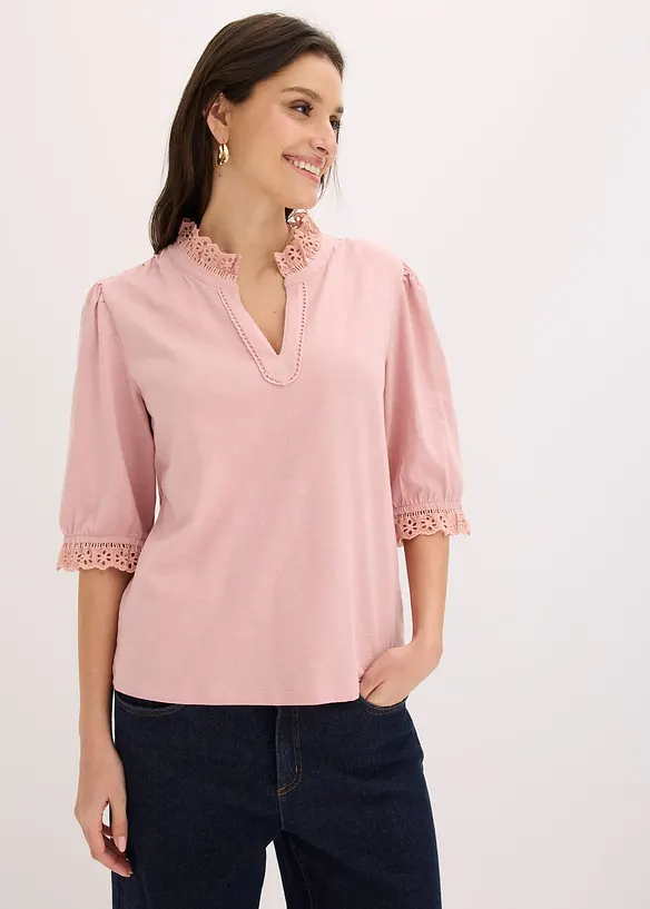 T-shirt manches longues 100% coton, bonprix