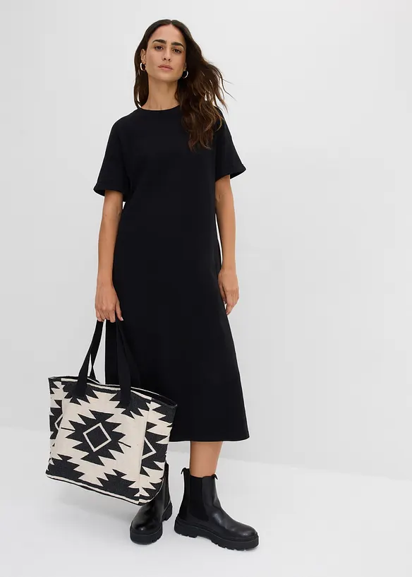 Shirtkleid aus fester Interlock-Qualit&auml;t mit Taschen, bonprix