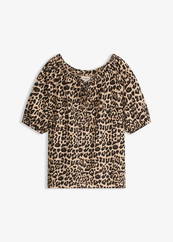 Blouse manches courtes 100% coton, bonprix