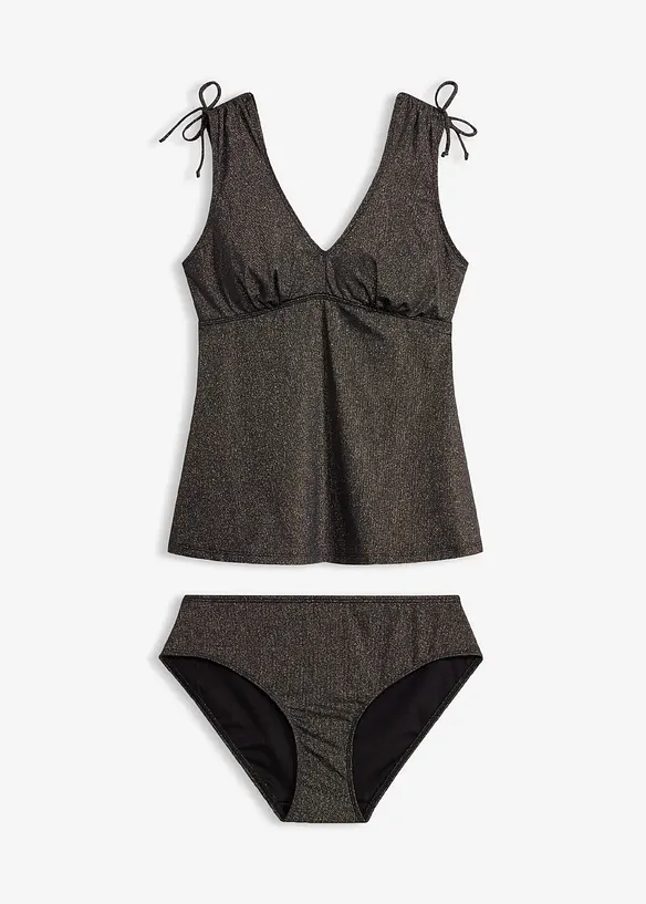 Tankini aus glitzerndem Material (2-tlg.Set), bonprix