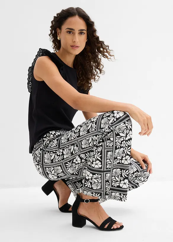 Jersey-Hose aus Punto di Roma, bonprix