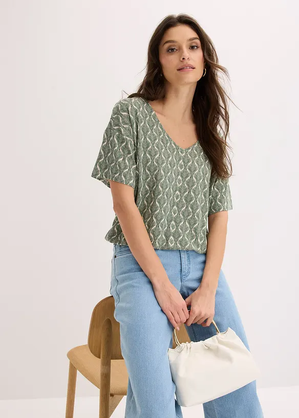 T-shirt oversize en viscose extensible, bonprix
