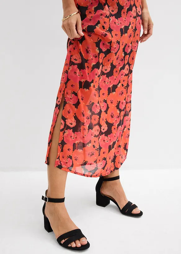 Langes Chiffonkleid, bonprix