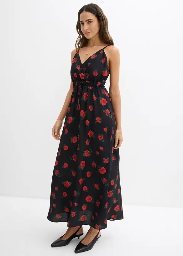Maxikleid aus flie&szlig;ender Viskose, bonprix