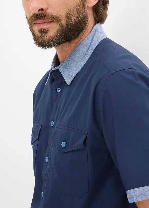 Chemise manches courtes style 2en1, bonprix