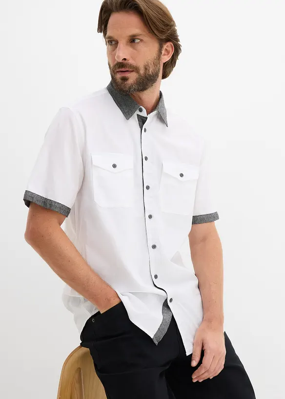 Chemise manches courtes style 2en1, bonprix