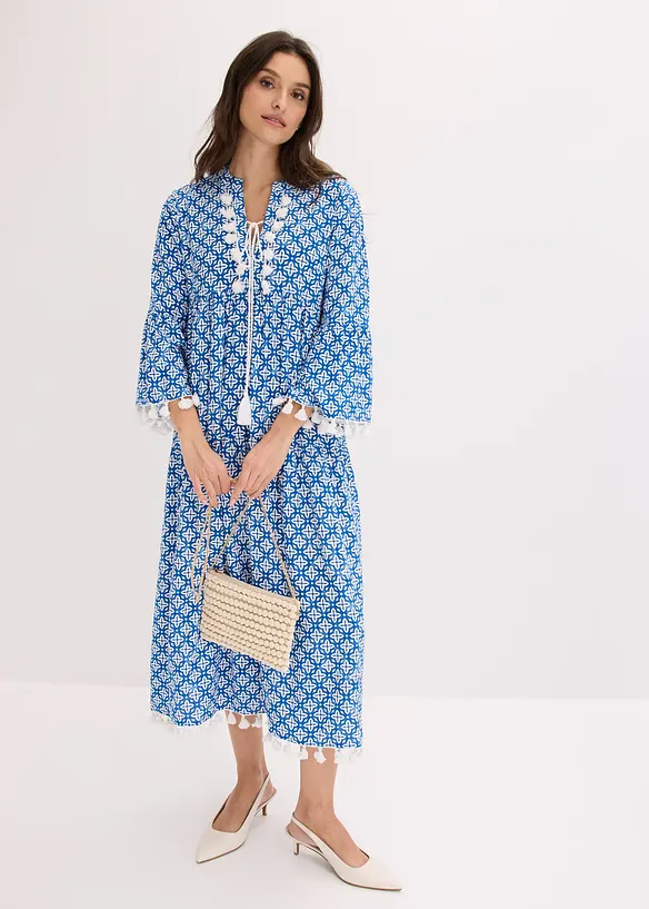 Tunika-Kleid aus flie&szlig;ender Viskose, bonprix