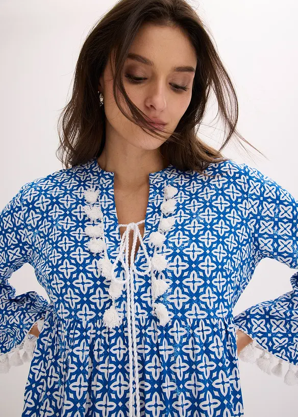 Tunika-Kleid aus flie&szlig;ender Viskose, bonprix