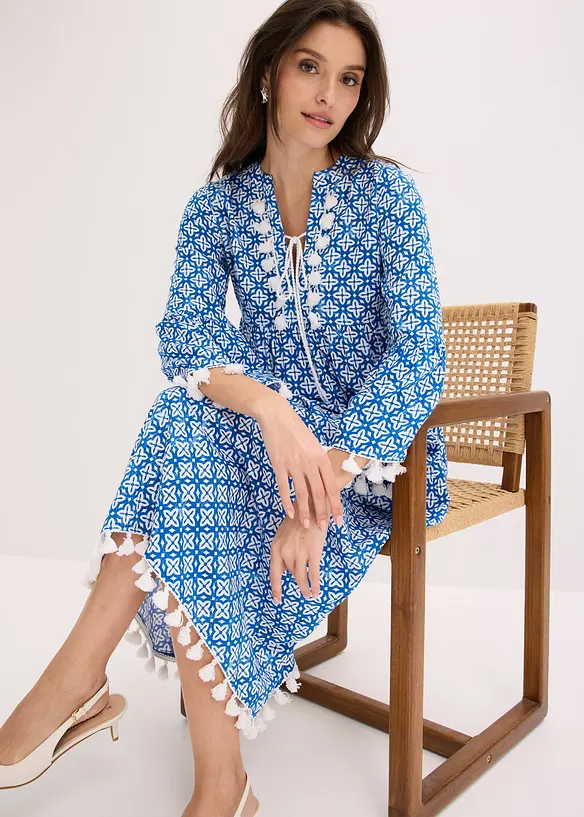 Tunika-Kleid aus flie&szlig;ender Viskose, bonprix