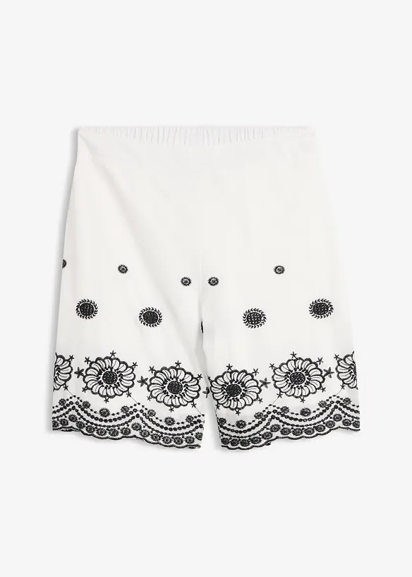 Twillshorts mit Lochspitze, bonprix