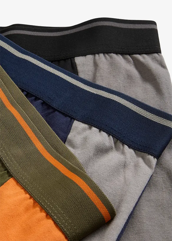 Lot de 3 boxers midi coton, bonprix