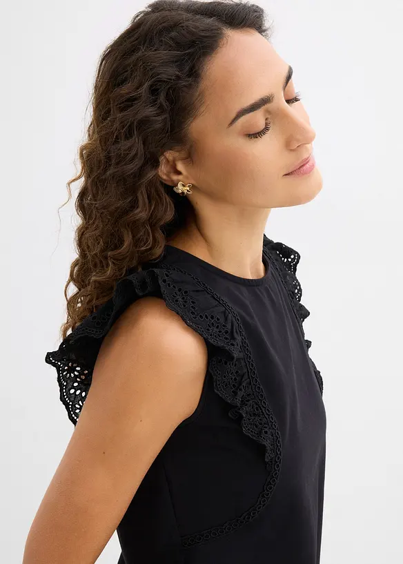 Top en coton extensible, bonprix