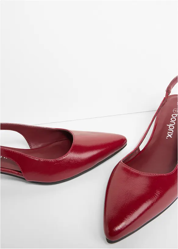 Escarpins slingback &agrave; talon bas, bonprix