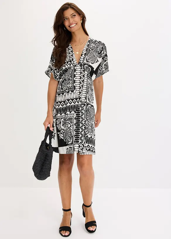 Minikleid mit tiefem Ausschnitt, bonprix