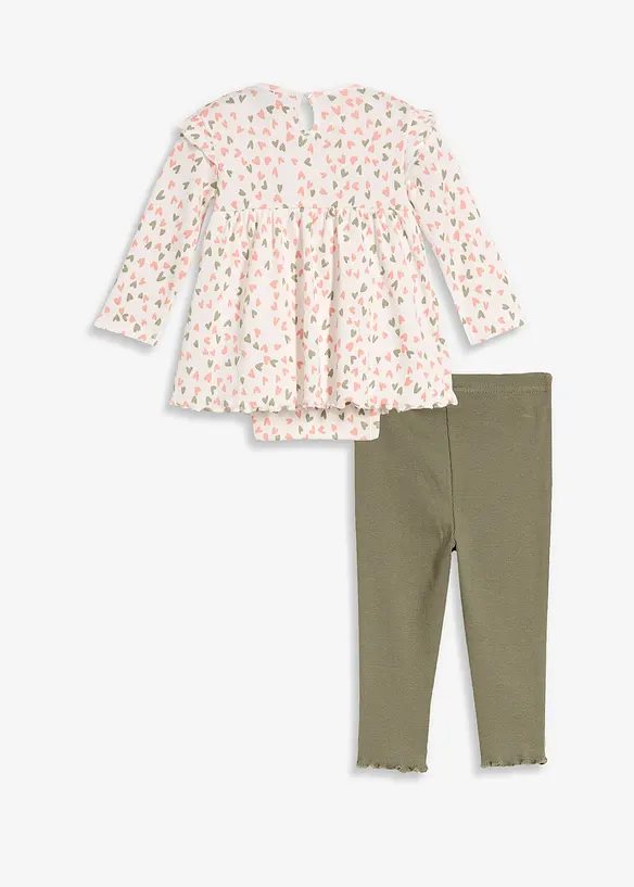 Robe-body et legging en coton (ens. 2 pces), bonprix