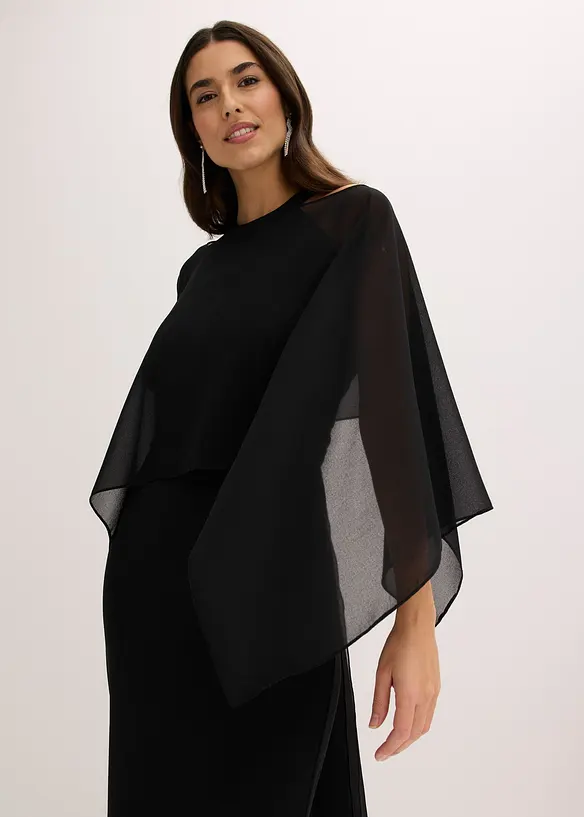 Poncho fluide en mousseline, bonprix