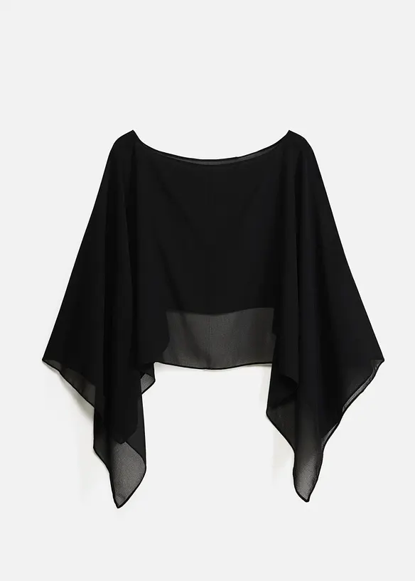 Poncho fluide en mousseline, bonprix