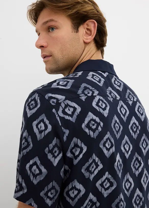 Chemise manches courtes col cubain, bonprix