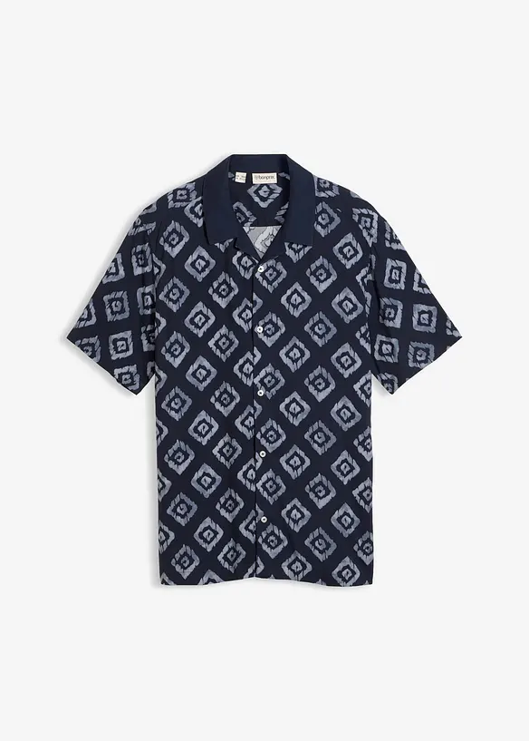 Chemise manches courtes col cubain, bonprix