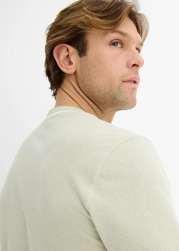 T-shirt en maille piqu&eacute;e 100% coton, bonprix