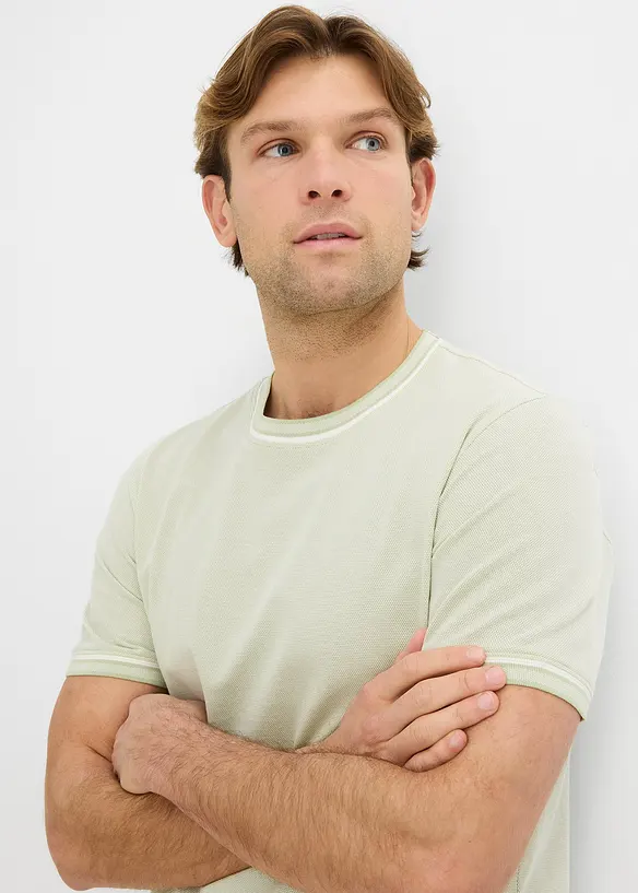 T-shirt en maille piqu&eacute;e 100% coton, bonprix