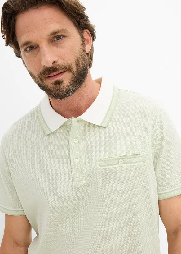 Polo en maille piqu&eacute;e 100% coton, bonprix