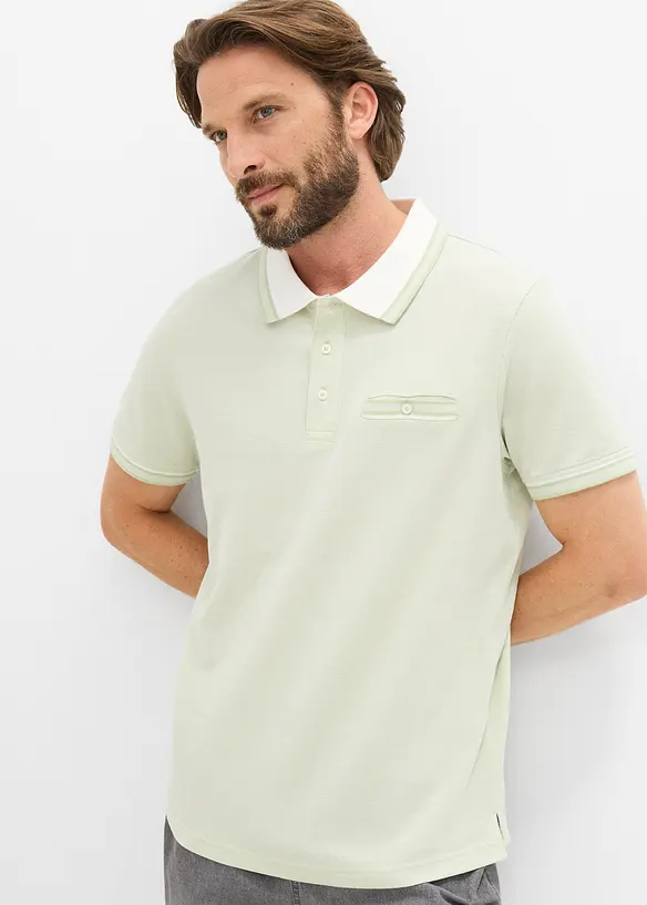 Polo en maille piqu&eacute;e 100% coton, bonprix