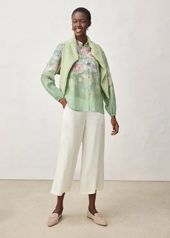 Tunique-blouse en ramie rafra&icirc;chissante, bonprix