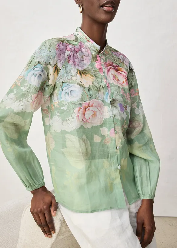 Tunique-blouse en ramie rafra&icirc;chissante, bonprix