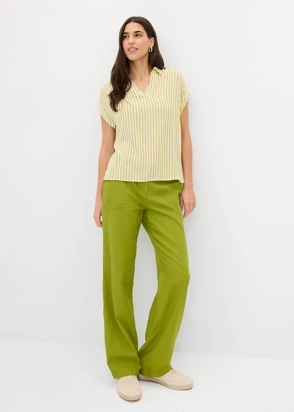 Blouse manches courtes en viscose fluide, bonprix