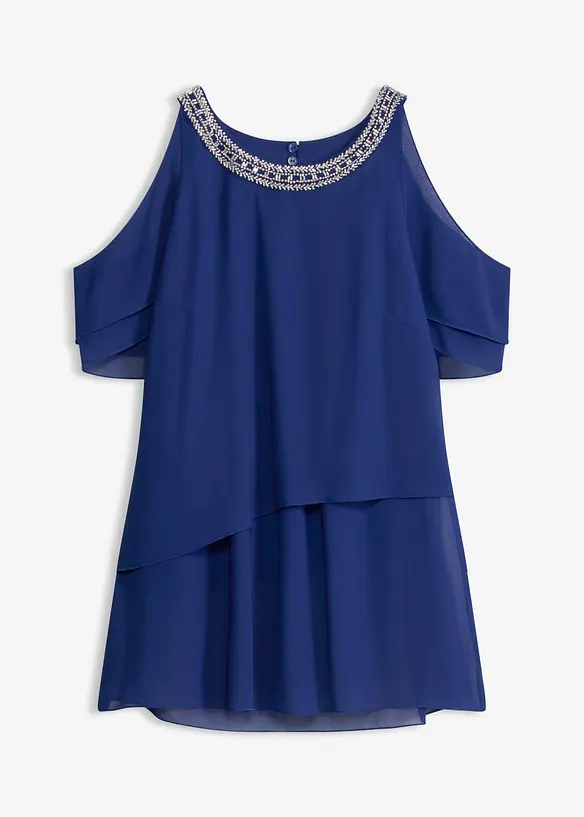 Bluse aus feinem Chiffon mit Stein-Applikation, bonprix