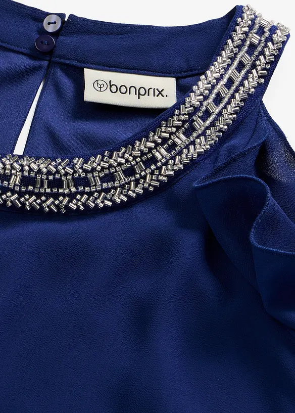 Bluse aus feinem Chiffon mit Stein-Applikation, bonprix