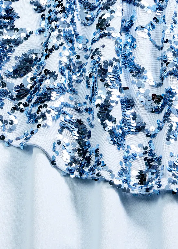 Robe de cocktail avec jet&eacute; &agrave; sequins, bonprix