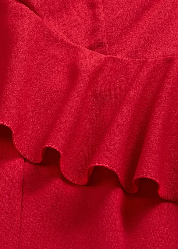 One-Shoulder Overall aus strukturiertem Crep&eacute;, bonprix