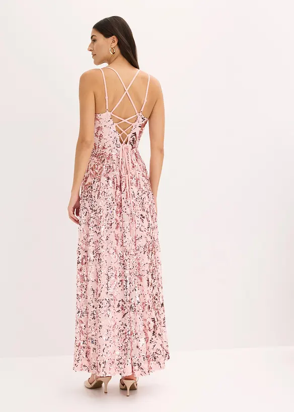 Robe de soir&eacute;e avec broderies de sequins, bonprix