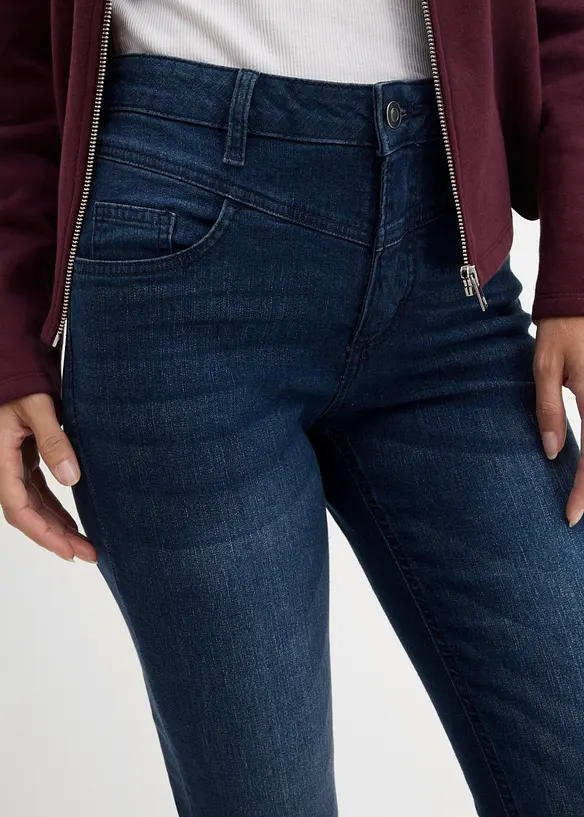 Jean skinny taille haute, cropped, bonprix