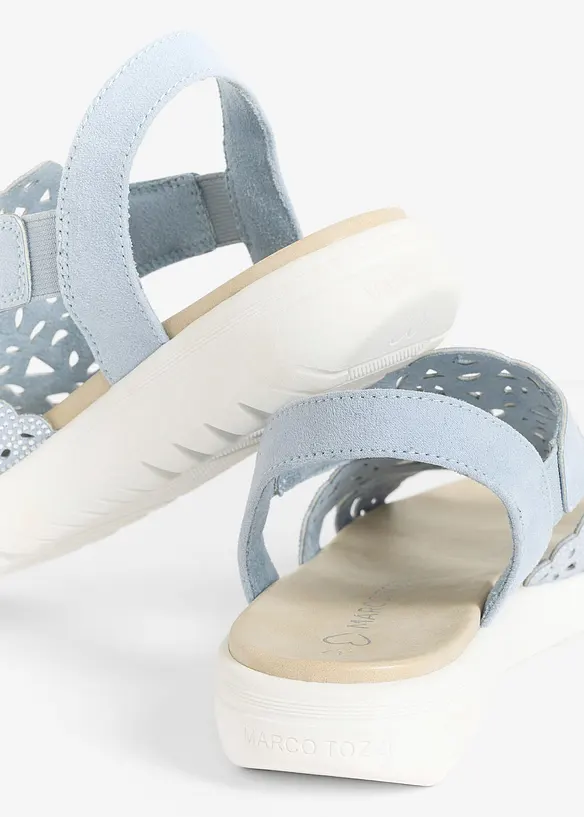 Sandales brillantes &agrave; plateforme Marco Tozzi, Marco Tozzi