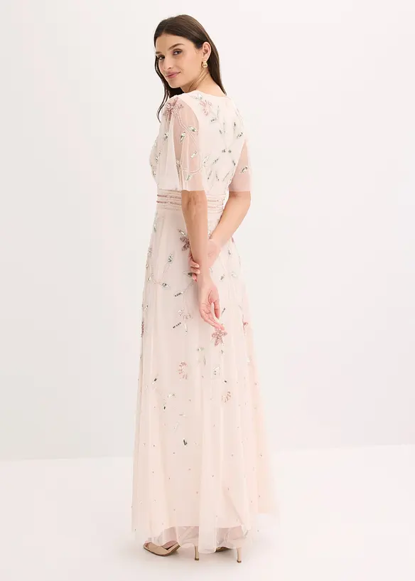 Robe de soir&eacute;e avec broderies de sequins, bonprix