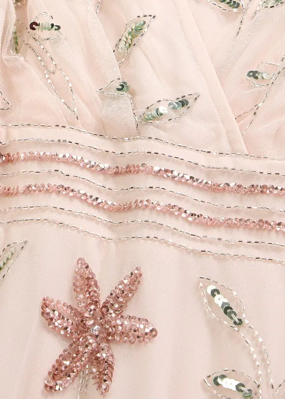 Robe de soir&eacute;e avec broderies de sequins, bonprix