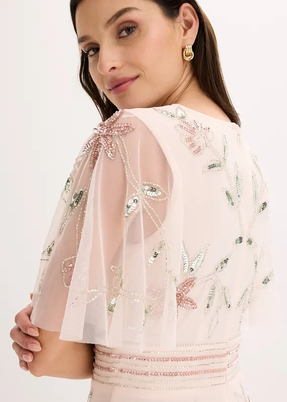 Robe de soir&eacute;e avec broderies de sequins, bonprix