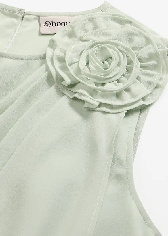 Robe de cocktail avec fleur appliqu&eacute;e, bonprix